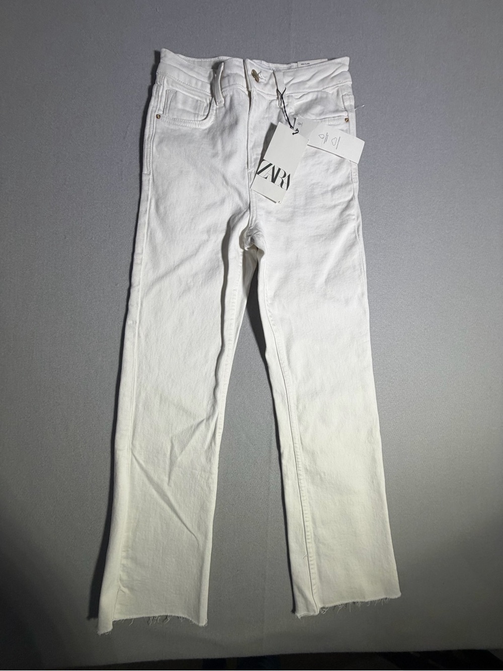 Zara White Straight-leg women Jeans